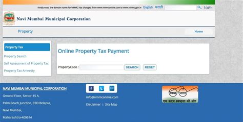 nmmc pis 9049|NMMC Property Tax .